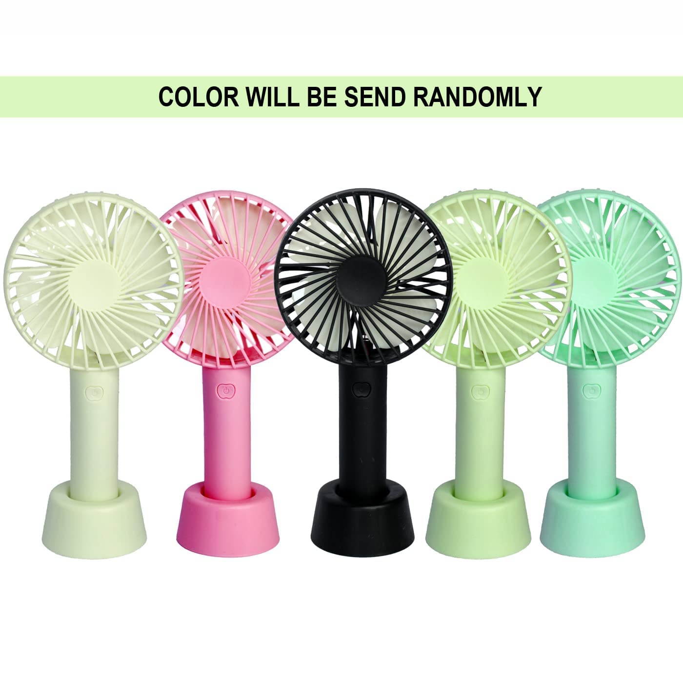 Mini Handheld Fan, Powerful Portable Fan 3 Speeds, USB Rechargeable